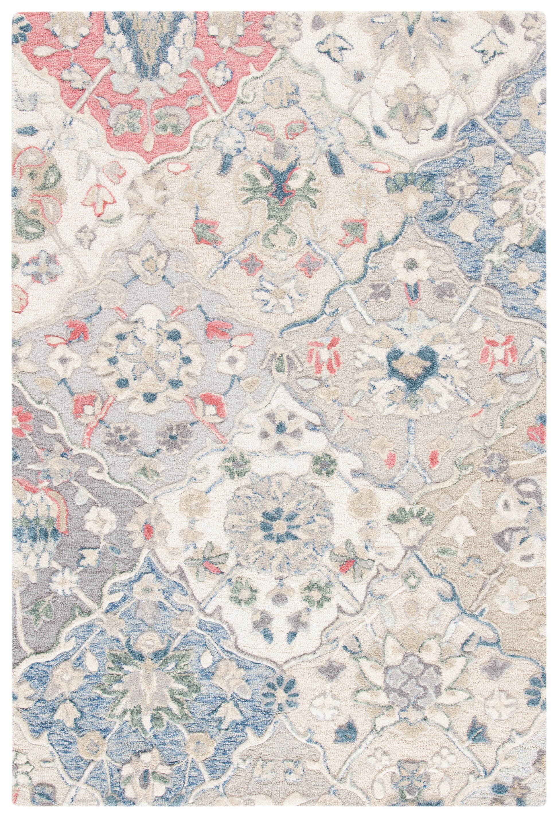 Safavieh Glamour Glm622A Ivory/Red Area Rug