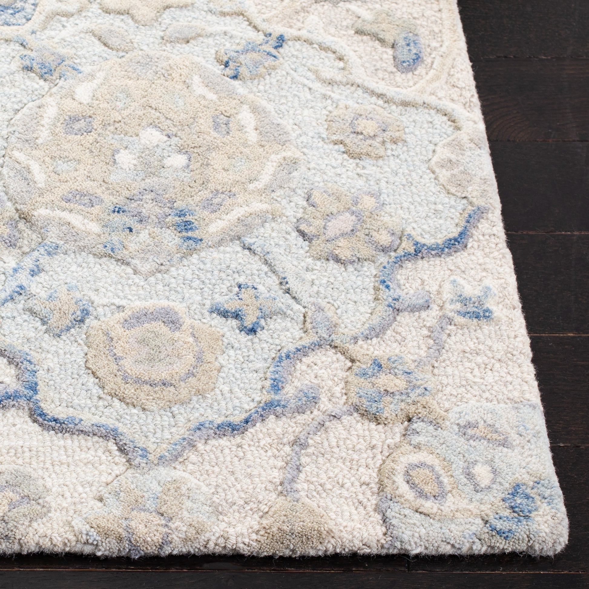 Safavieh Glamour Glm622F Grey/Blue Area Rug