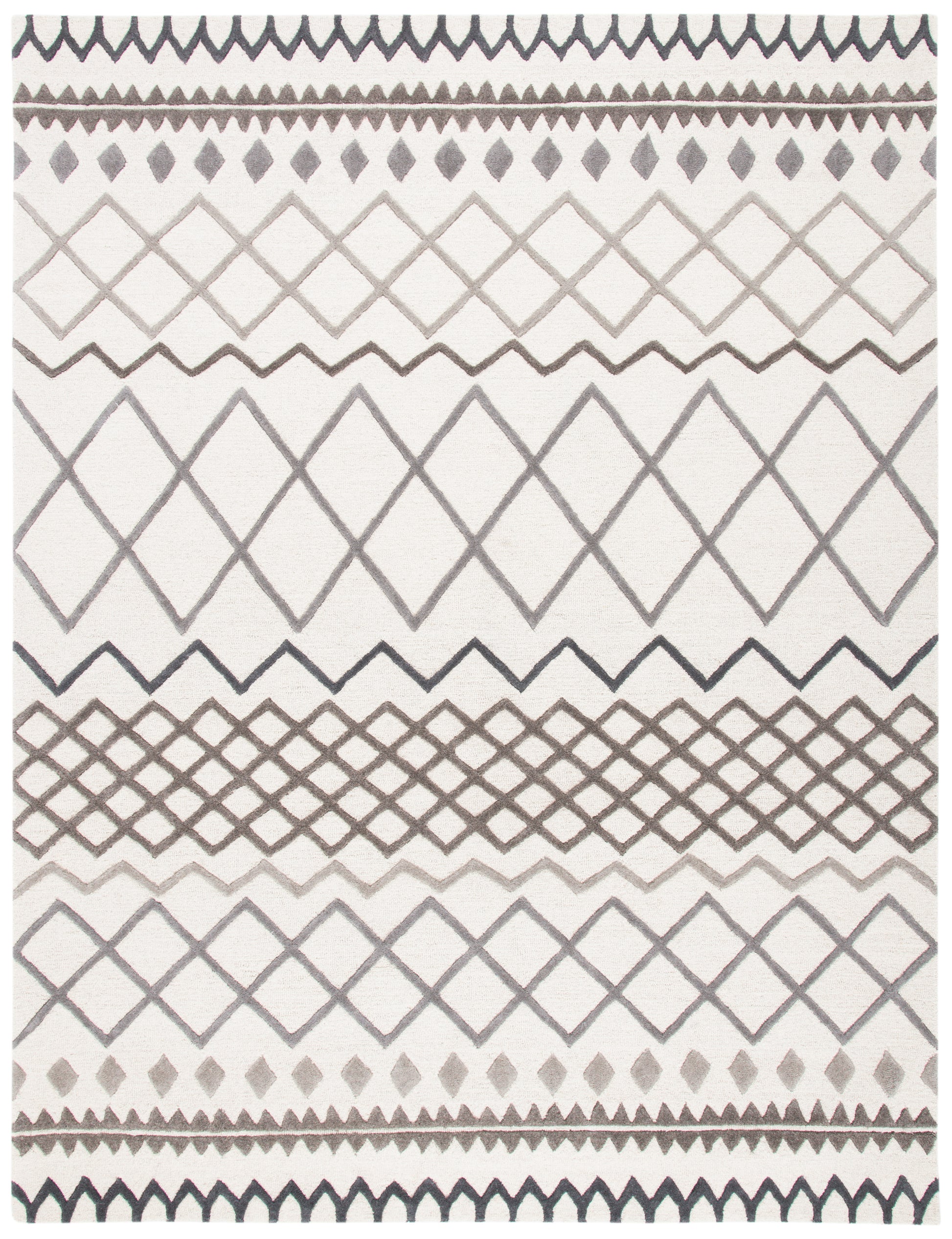 Safavieh Glamour Glm634A Ivory/Grey Area Rug