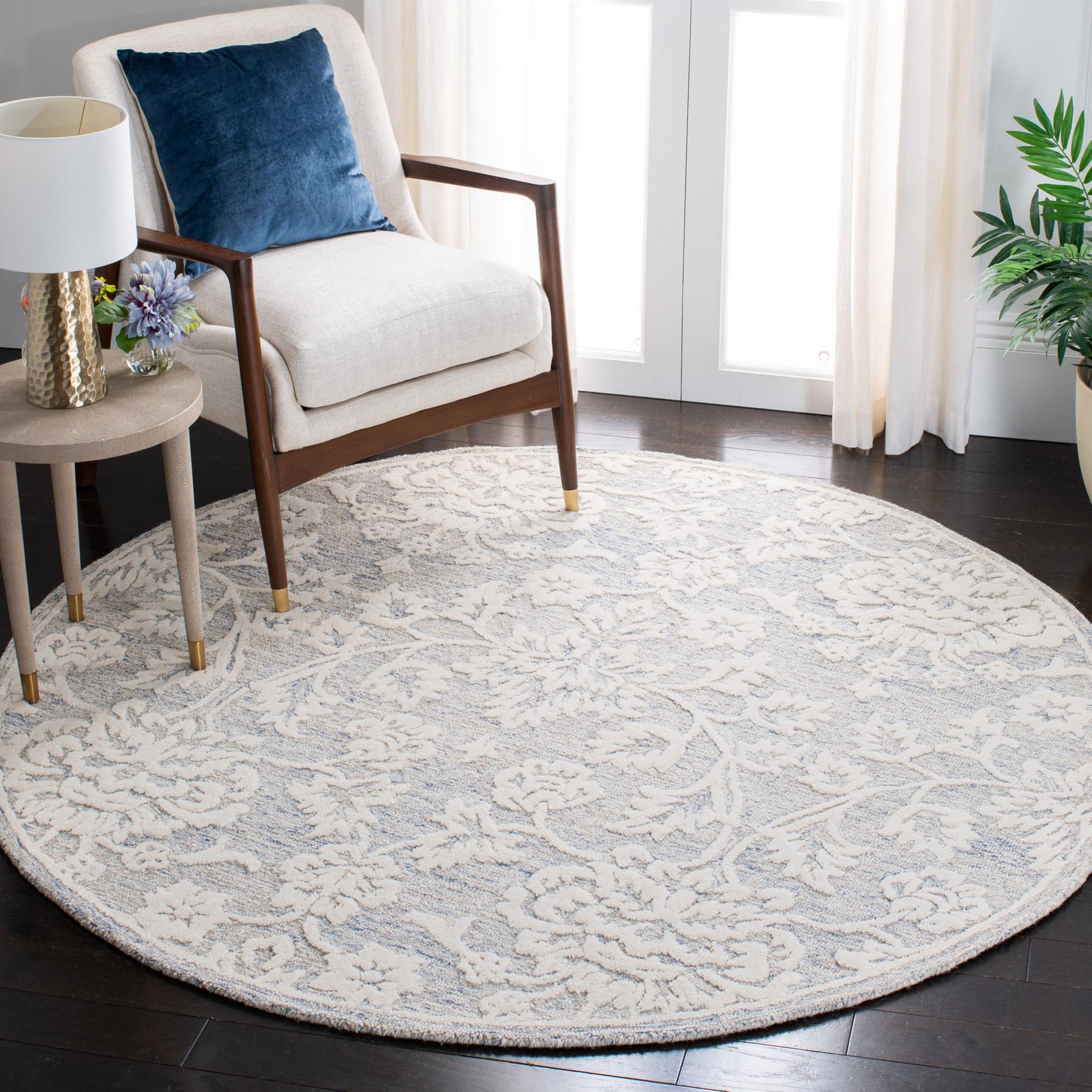 Safavieh Glamour Glm651M Blue/Ivory Area Rug