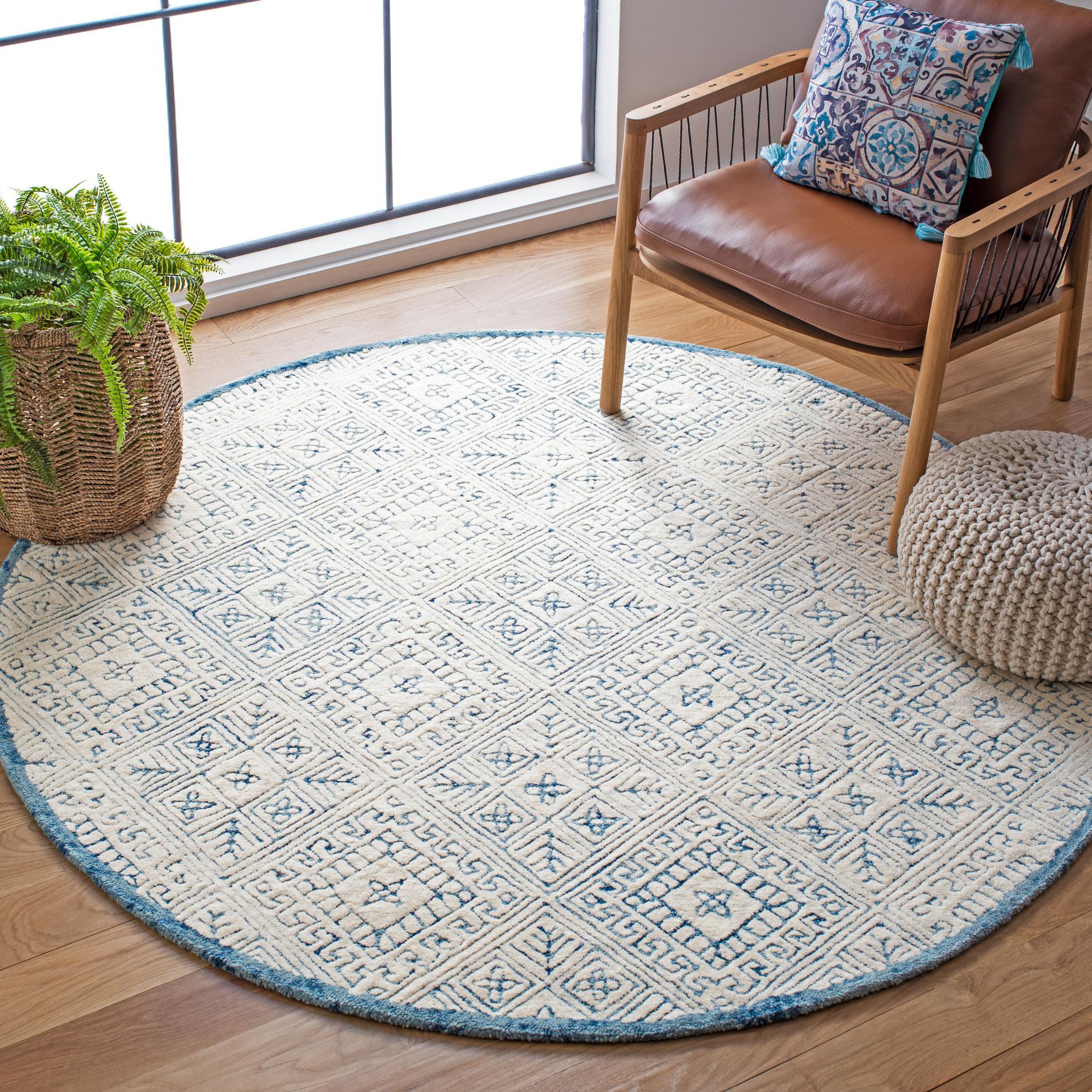 Safavieh Glamour Glm660M Blue/Ivory Area Rug