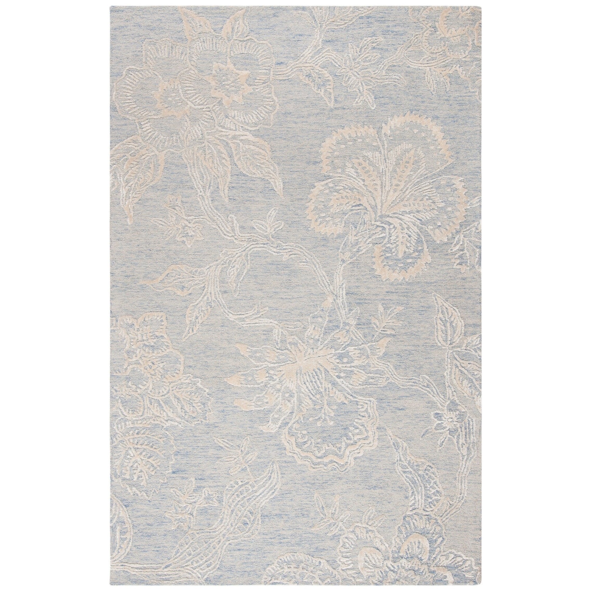 Safavieh Glamour Glm661M Light Blue/Ivory Area Rug