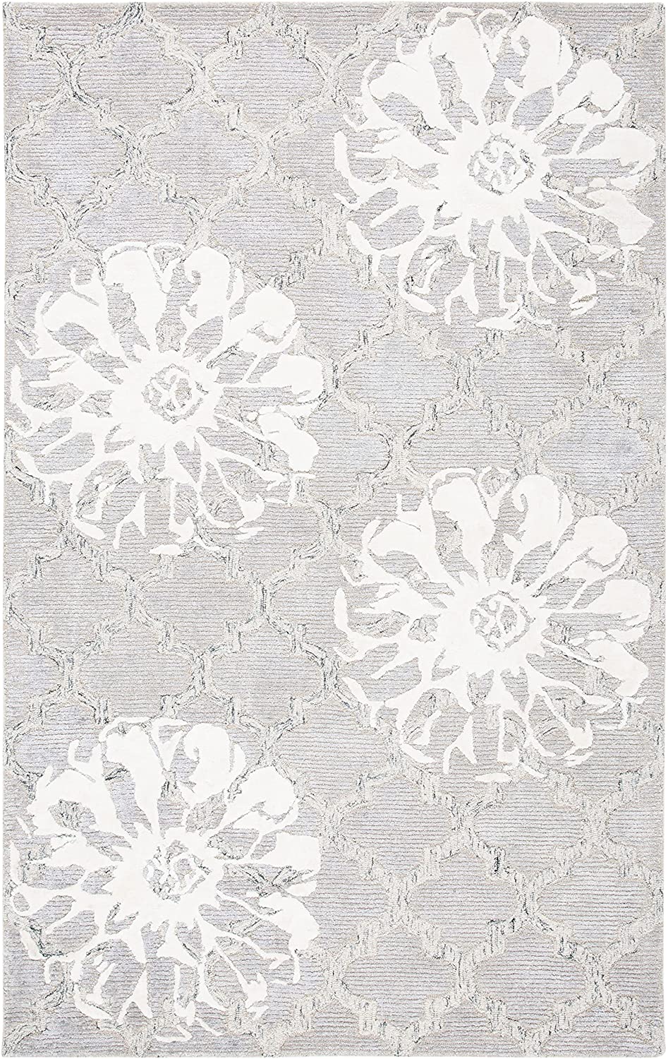 Safavieh Glamour Glm662F Silver/Ivory Area Rug