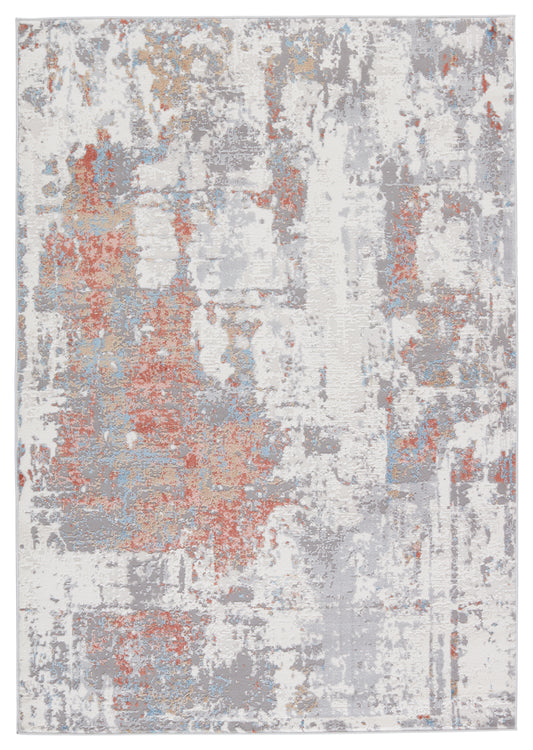 Jaipur Grotto Tocarra Gro01 Gray/Red Area Rug
