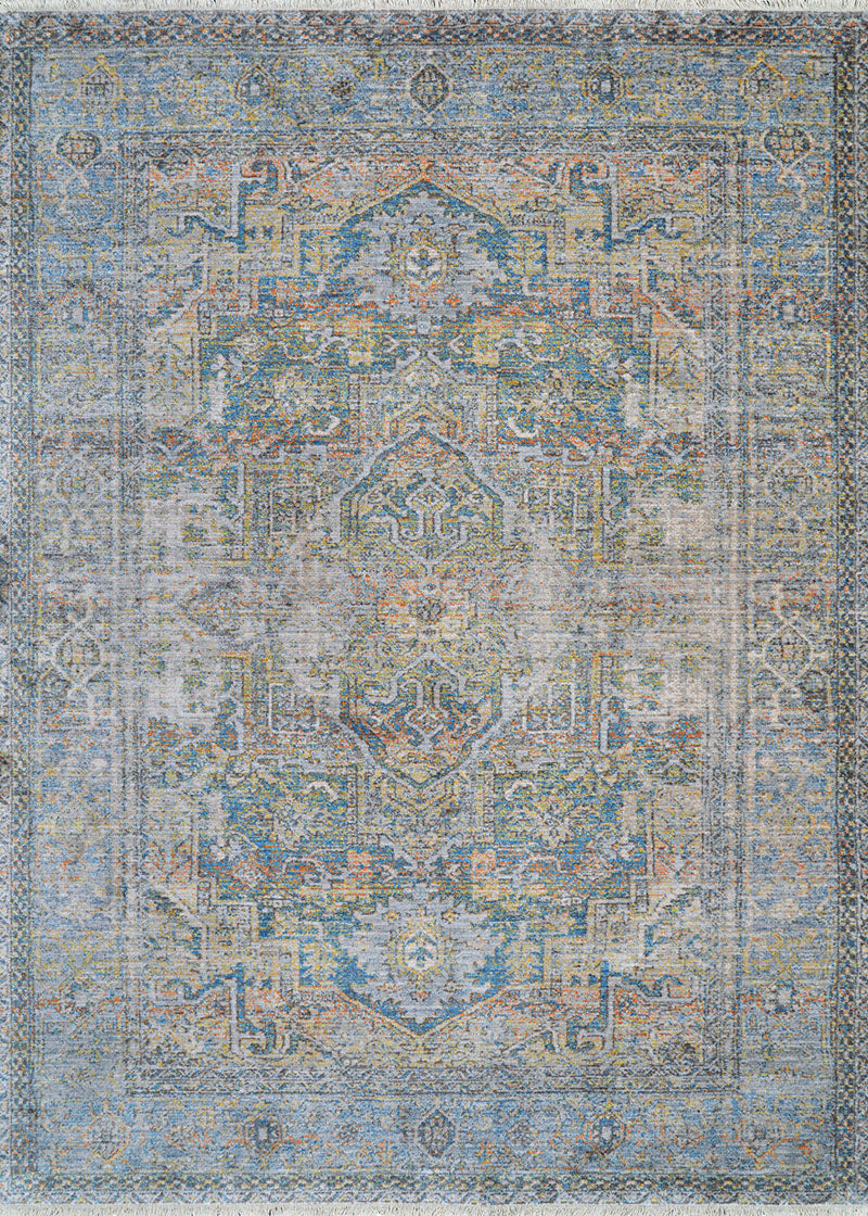 Couristan Halli Antique Lavar H477/1100 Skyblu-Stone-Mlt Area Rug