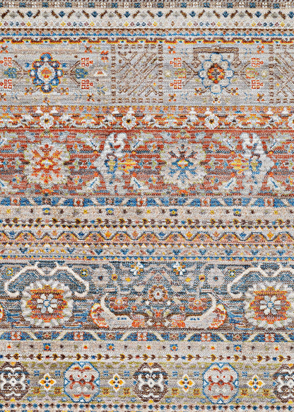 Couristan Halli Bokhara H723/3001 Stone-Brick-Mlt Area Rug