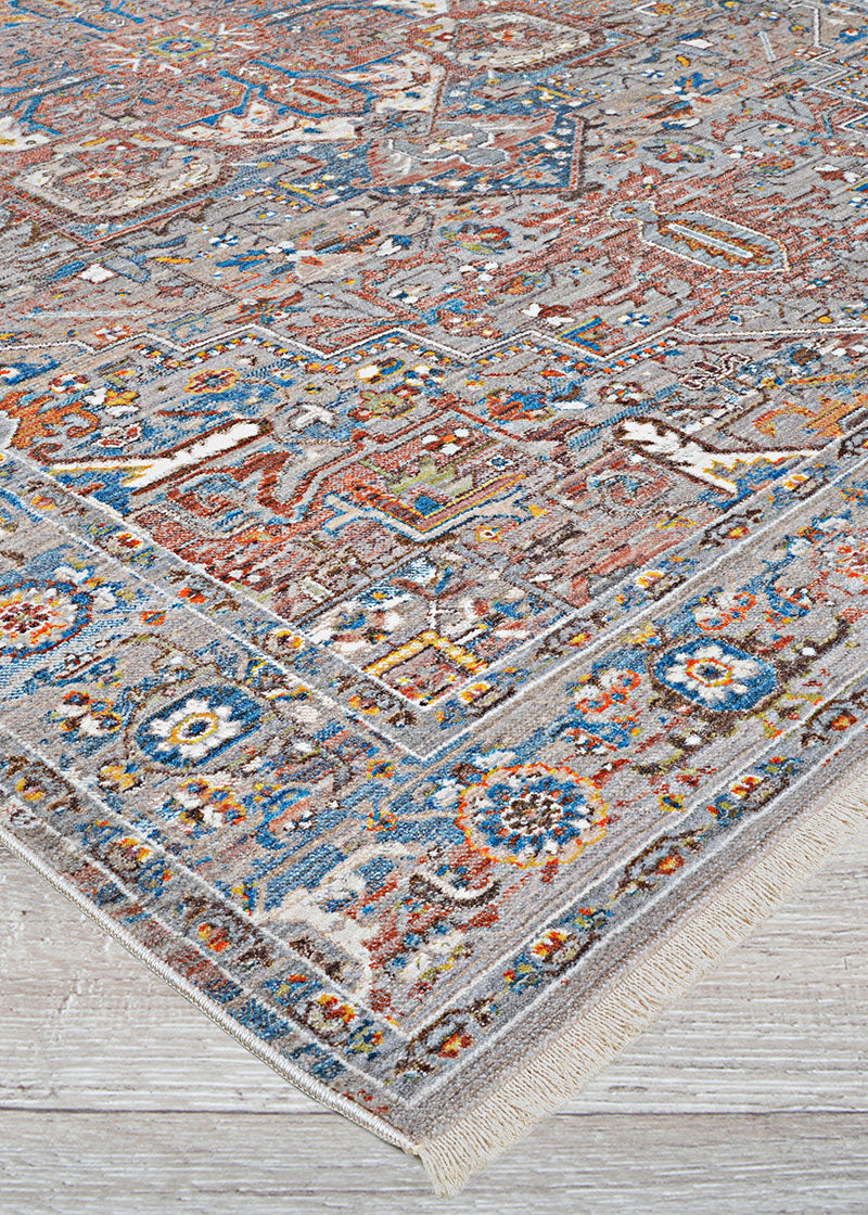 Couristan Halli Kerman H724/3100 Brick-Brown-Mlt Area Rug