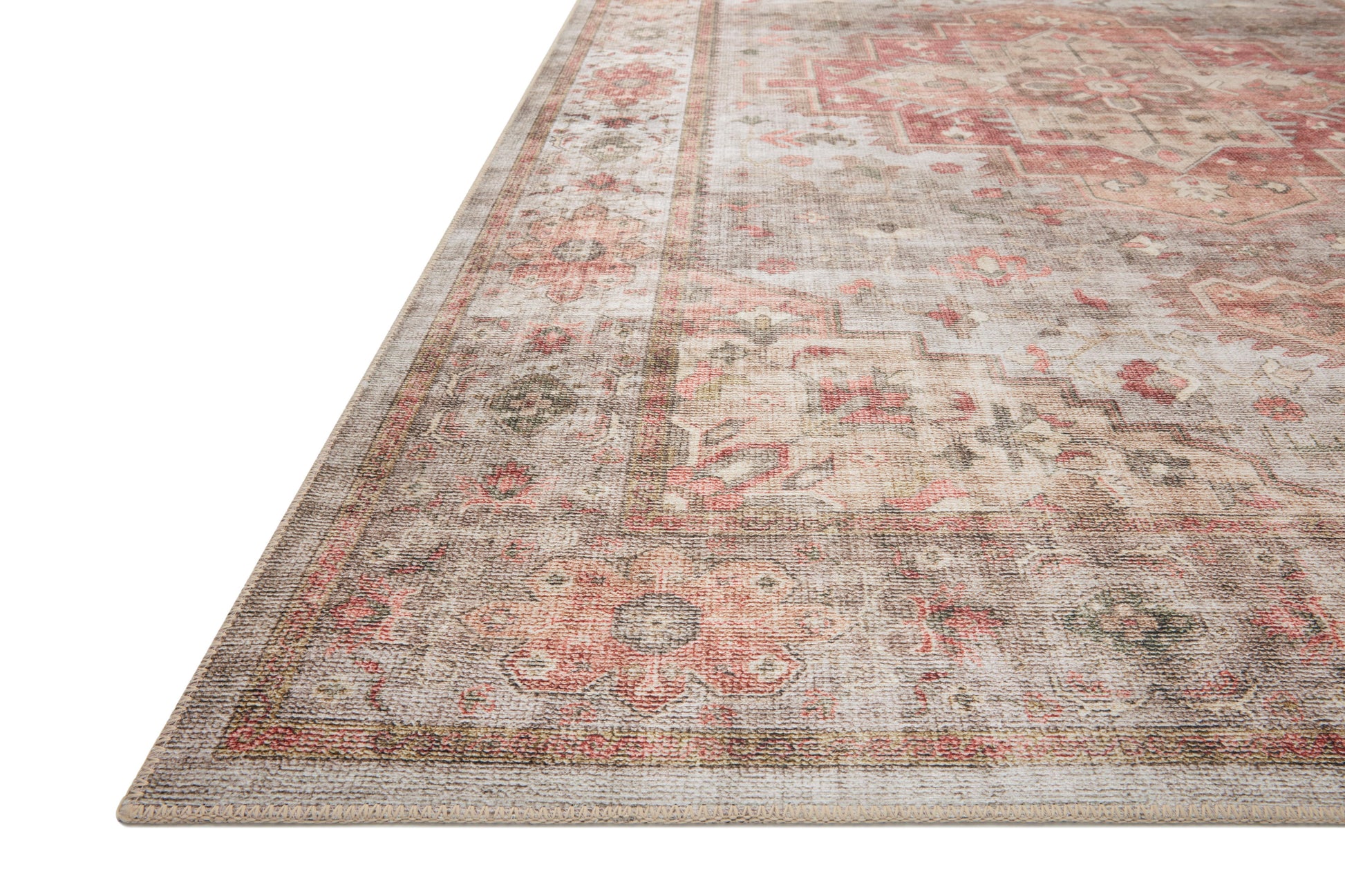 Loloi Heidi Hei-02 Dove/Spice Area Rug