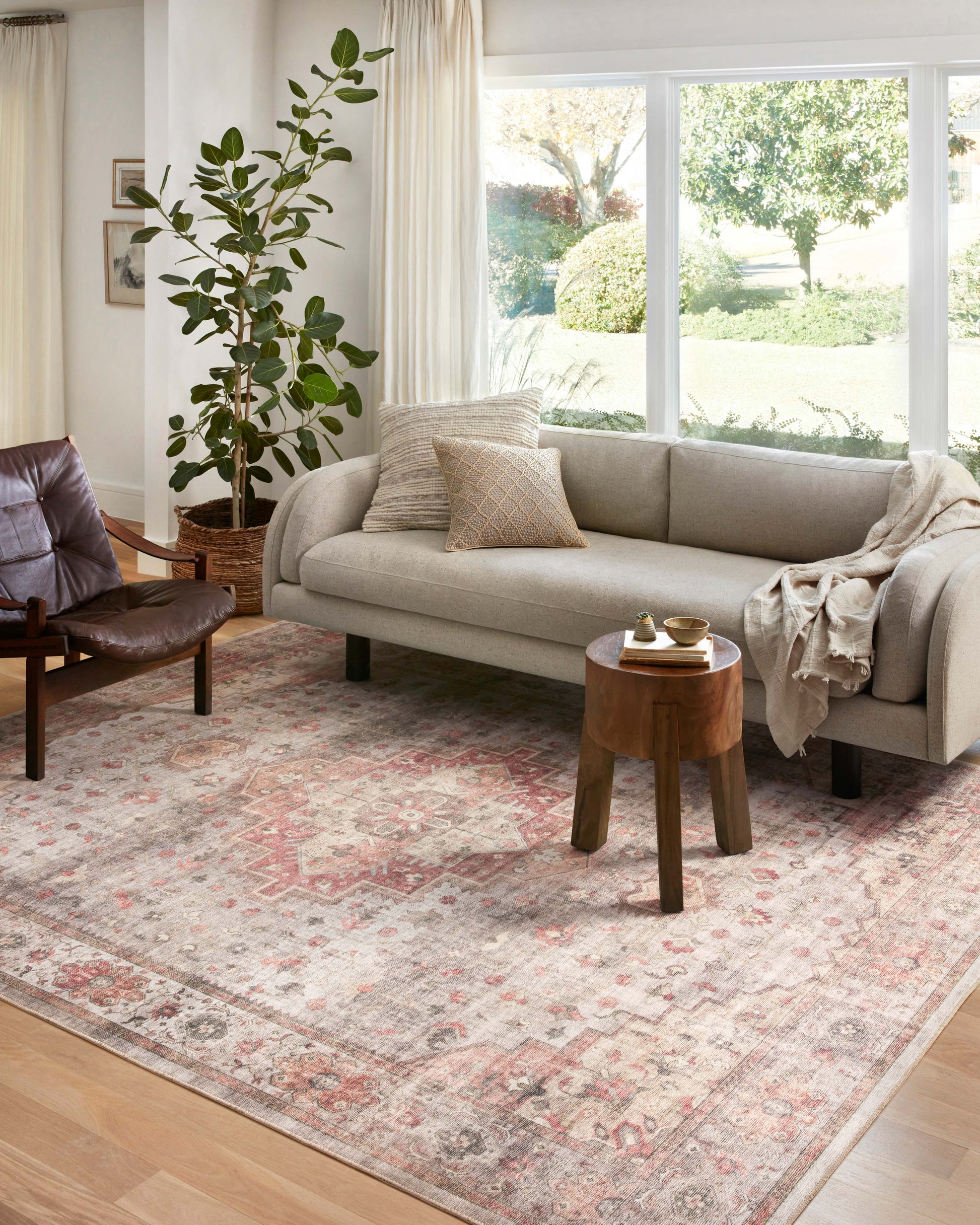 Loloi Heidi Hei-02 Dove/Spice Area Rug