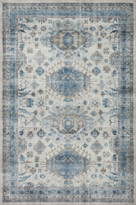 Loloi Heidi Hei-04 Ivory/Ocean Area Rug