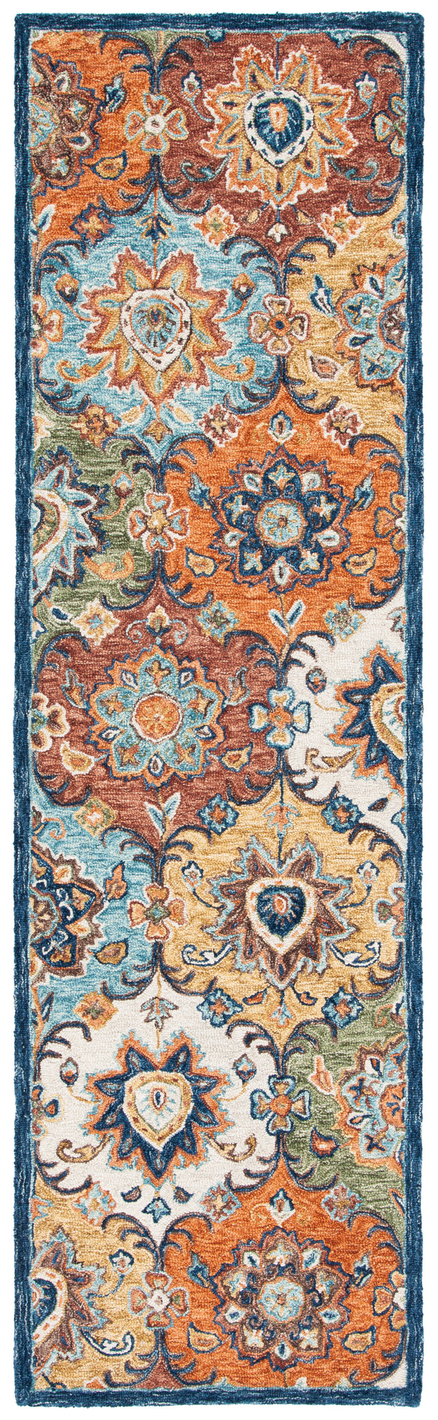 Safavieh Heritage Hg351M Blue/Rust Rugs.