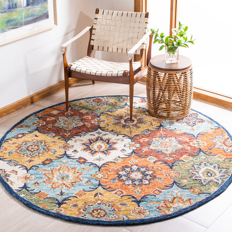 Safavieh Heritage Hg351M Blue/Rust Rugs.