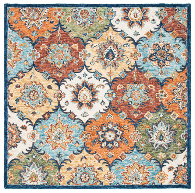 Safavieh Heritage Hg351M Blue/Rust Rugs.