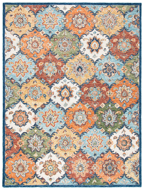 Safavieh Heritage Hg351M Blue/Rust Rugs.