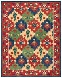 Safavieh Heritage Hg355Q Red/Green Area Rug