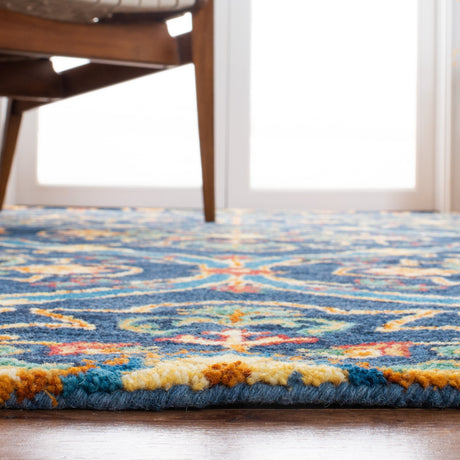 Safavieh Heritage Hg475N Navy/Yellow Rugs.