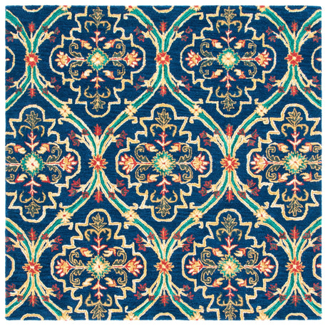 Safavieh Heritage Hg475N Navy/Yellow Rugs.