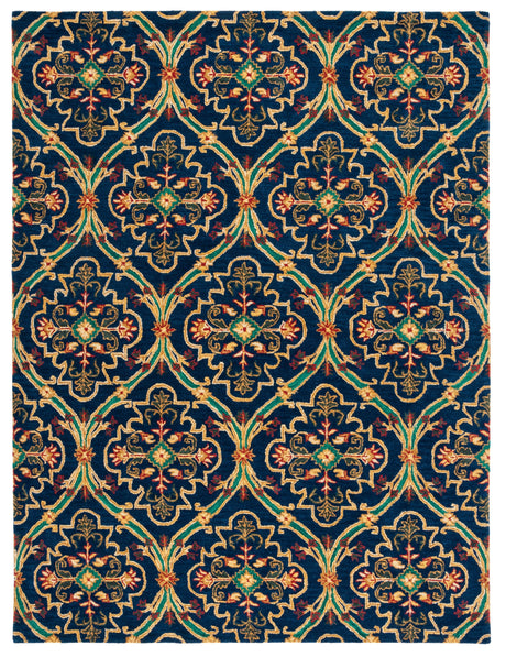 Safavieh Heritage Hg475N Navy/Yellow Rugs.