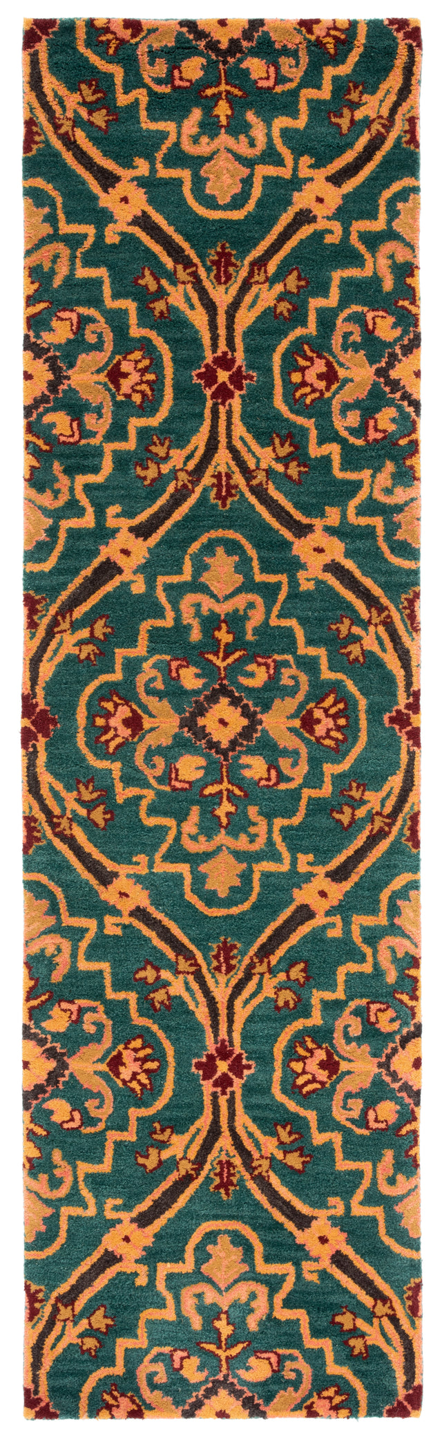 Safavieh Heritage Hg475Y Green/Orange Area Rug