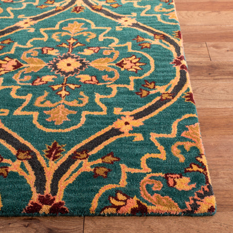 Safavieh Heritage Hg475Y Green/Orange Rug.