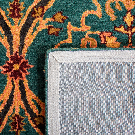 Safavieh Heritage Hg475Y Green/Orange Rug.