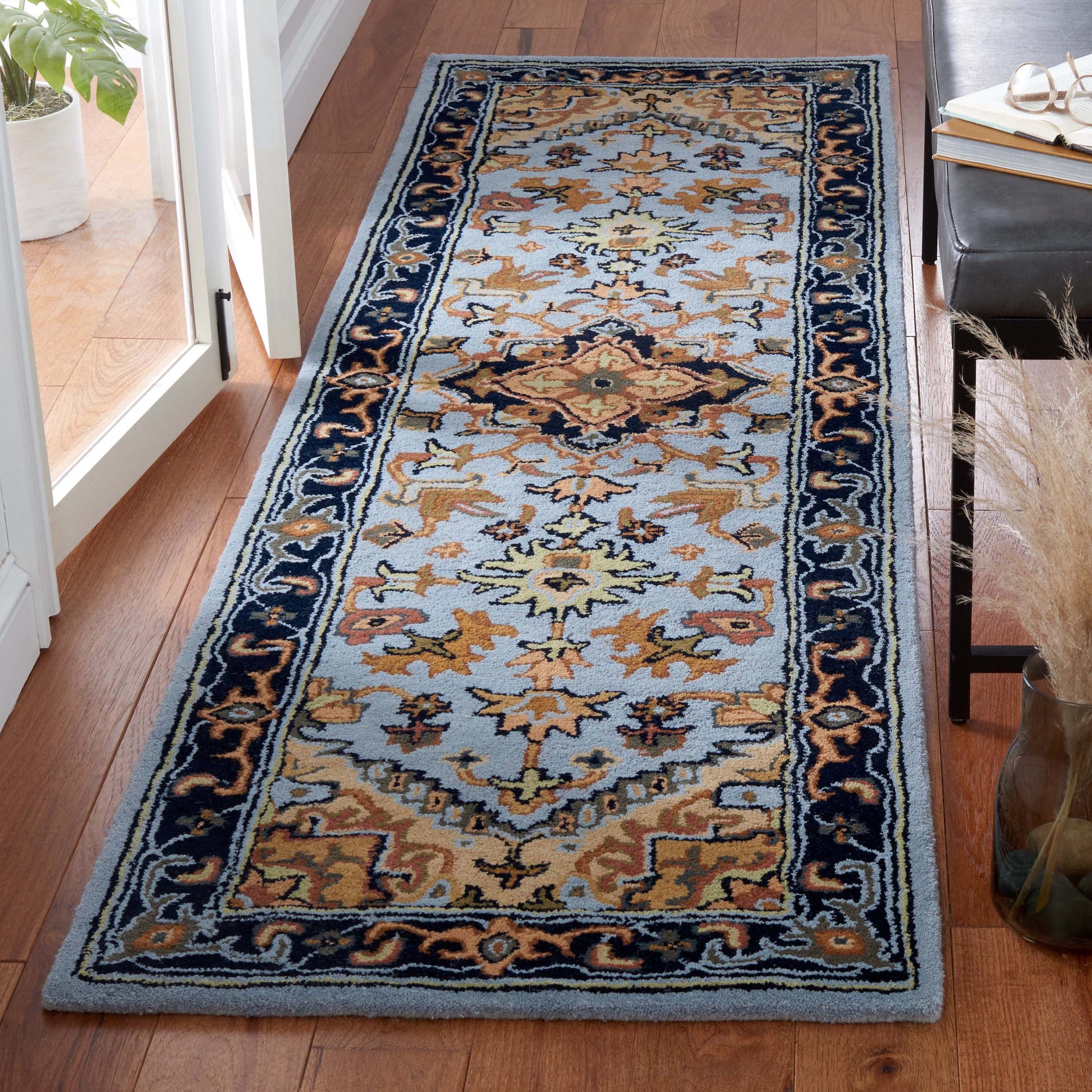 Safavieh Heritage Hg625M Blue/Light Brown Area Rug