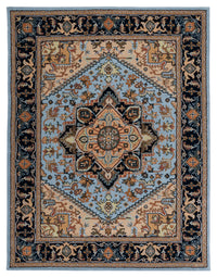 Safavieh Heritage Hg625M Blue/Light Brown Area Rug