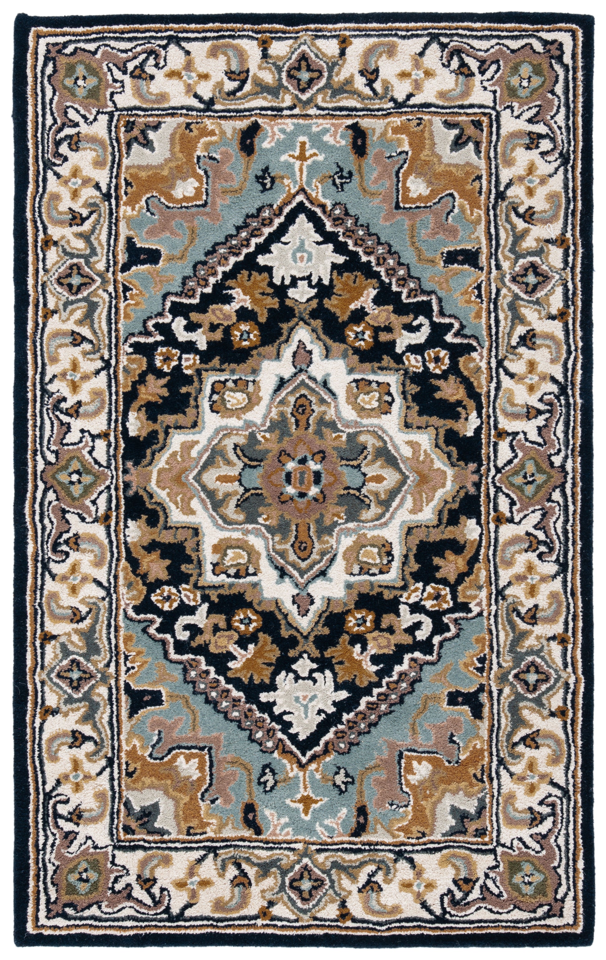 Safavieh Heritage Hg625N Navy/Ivory Area Rug