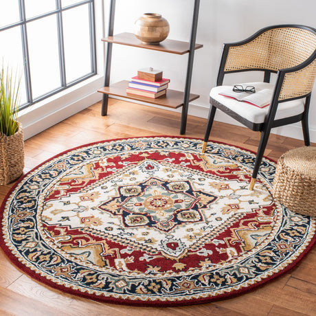 Safavieh Heritage Hg625Q Ivory/Red Rug.