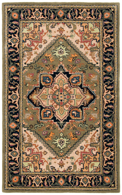 Safavieh Heritage Hg625Y Green/Light Brown Area Rug