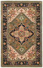 Safavieh Heritage Hg625Y Green/Light Brown Rug.