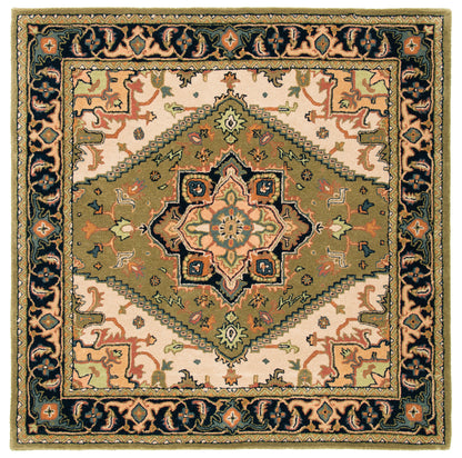 Safavieh Heritage Hg625Y Green/Light Brown Area Rug