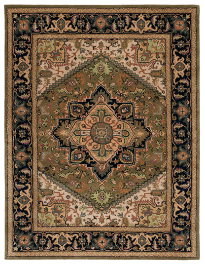 Safavieh Heritage Hg625Y Green/Light Brown Area Rug