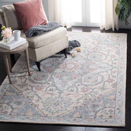 Safavieh Heritage Hg922B Beige/Blue Rugs.