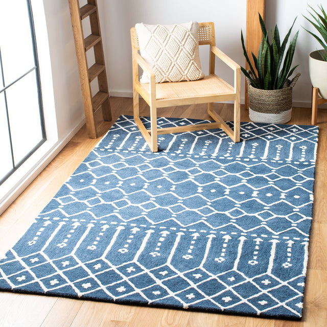 Safavieh Himalaya Him903M Navy/Ivory Rug.