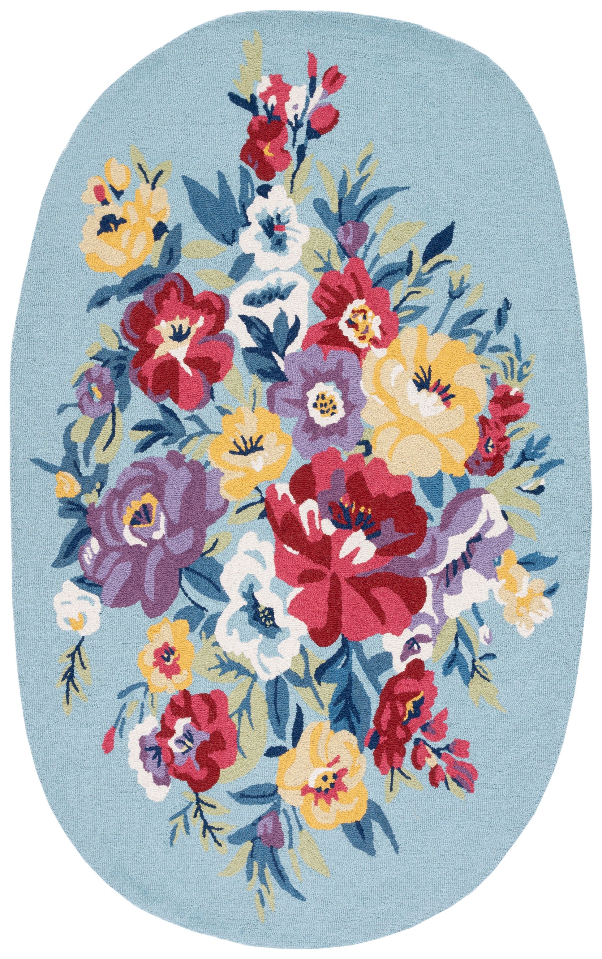 Safavieh Chelsea Hk219M Blue/Rose Area Rug