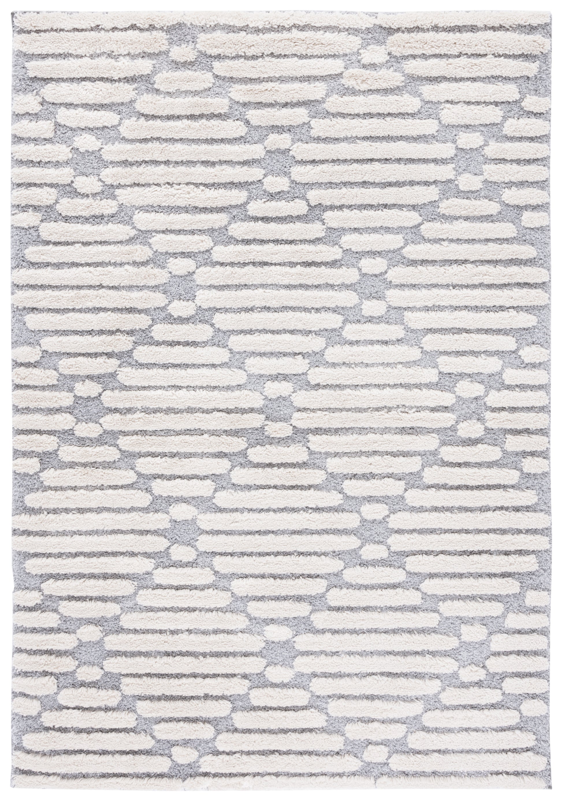 Safavieh Hi-Lo Shag Hls212F Grey/Beige Area Rug