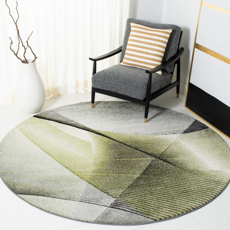 Safavieh Hollywood Hlw715Y Grey/Green Rugs.