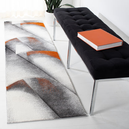 Safavieh Hollywood Hlw716P Grey/Orange Area Rug