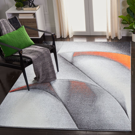 Safavieh Hollywood Hlw716P Grey/Orange Rugs.