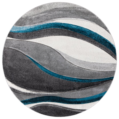 Safavieh Hollywood Hlw766M Grey/Turquoise Area Rug