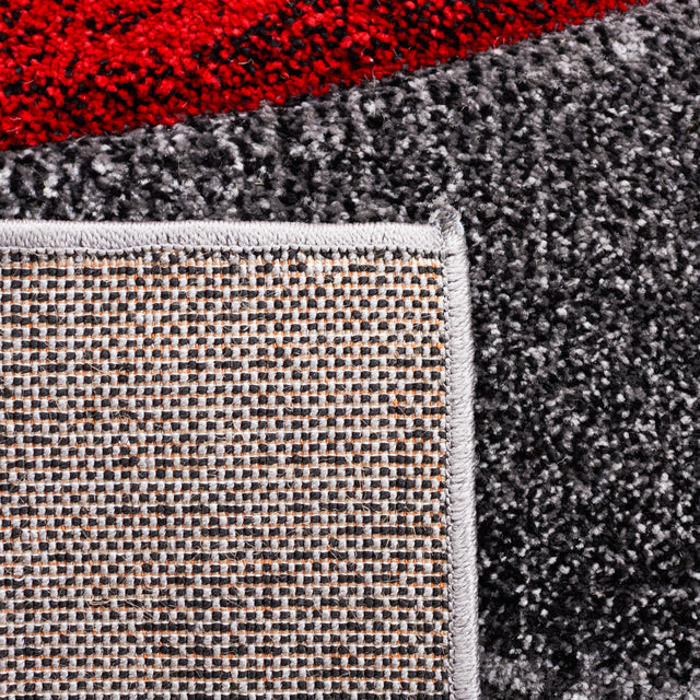 Safavieh Hollywood Hlw766Q Grey/Red Rug.