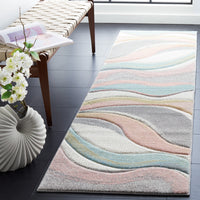 Safavieh Hollywood Hlw766U Grey/Pink Area Rug