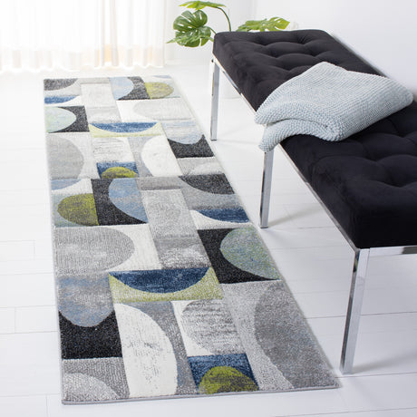 Safavieh Hollywood Hlw798F Grey/Blue Rug.