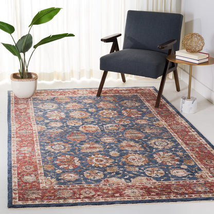 Safavieh Heirloom Hrl794N Navy/Rust Area Rug