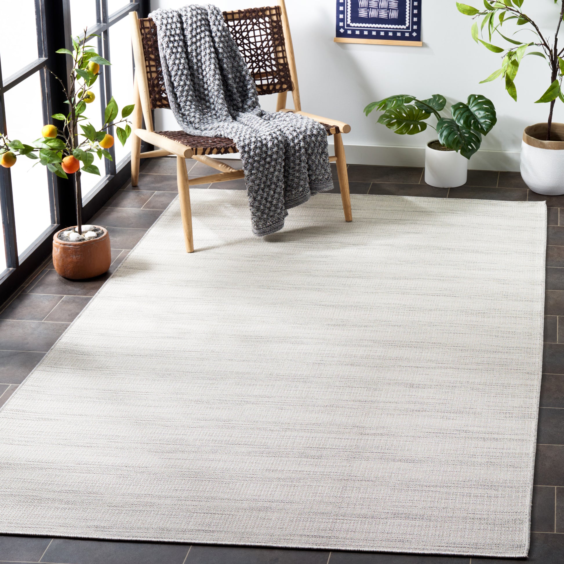 Safavieh Hampton Htn231A Ivory/Grey Area Rug