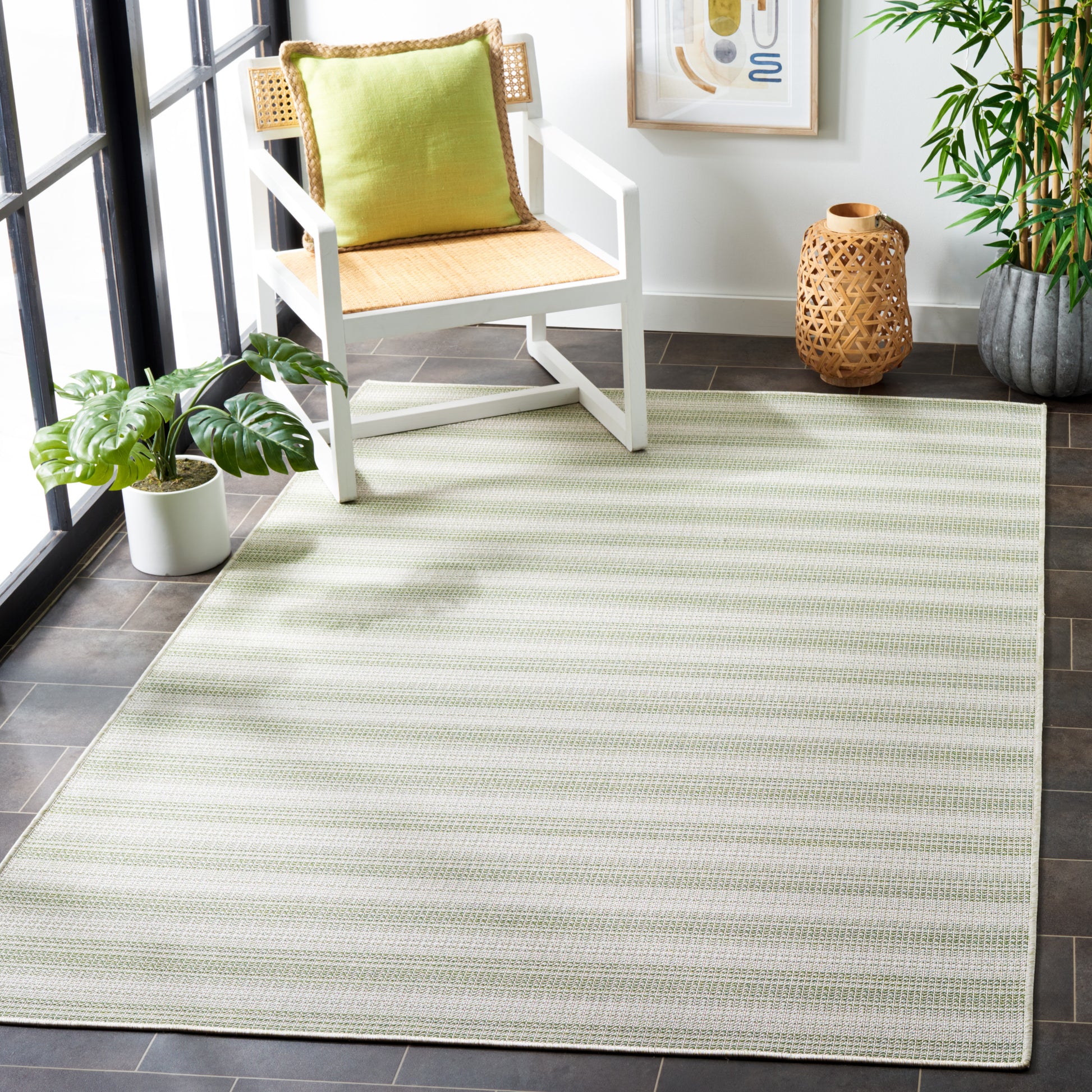 Safavieh Hampton Htn231W Olive Green/Ivory Area Rug