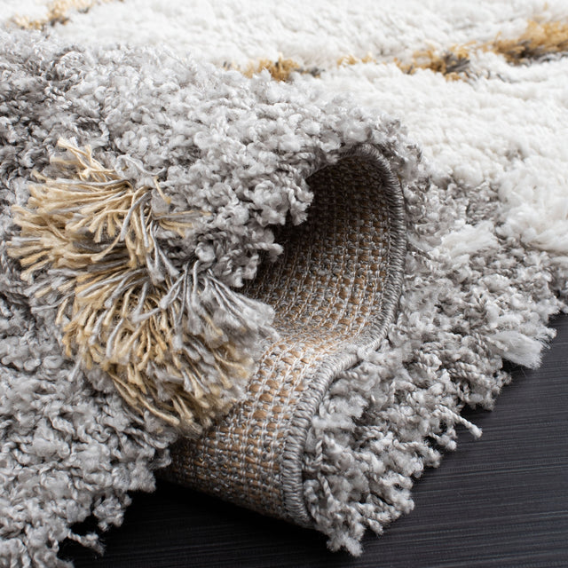 Safavieh Horizon Shag Hzn890D Grey/Gold Rugs.