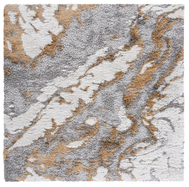 Safavieh Horizon Shag Hzn890D Grey/Gold Rugs.