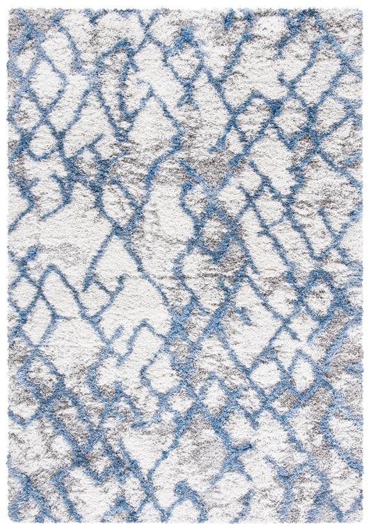 Safavieh Horizon Shag Hzn894M Ivory/Blue Area Rug